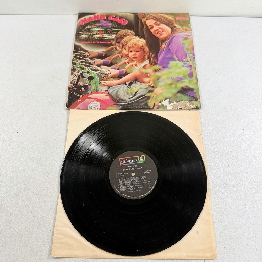 Mama Cass Dream A Little Dream 1968 -‎ Dunhill - DS50040 Vinyl LP VG+